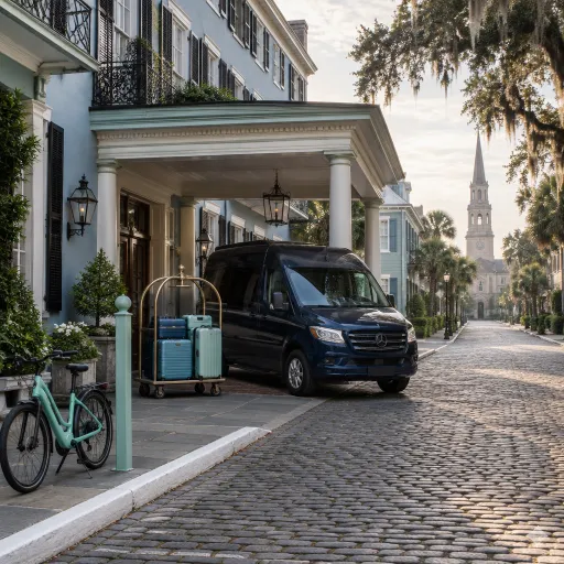 From Charleston airport to the historic center: refined transport strategies for hotel guests